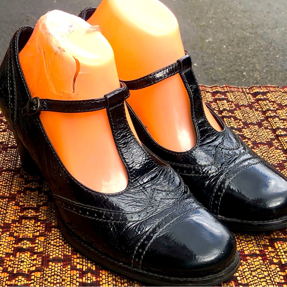 Ecco Mary Jane Pump Heels Shoes Women's Black Patent … Gem